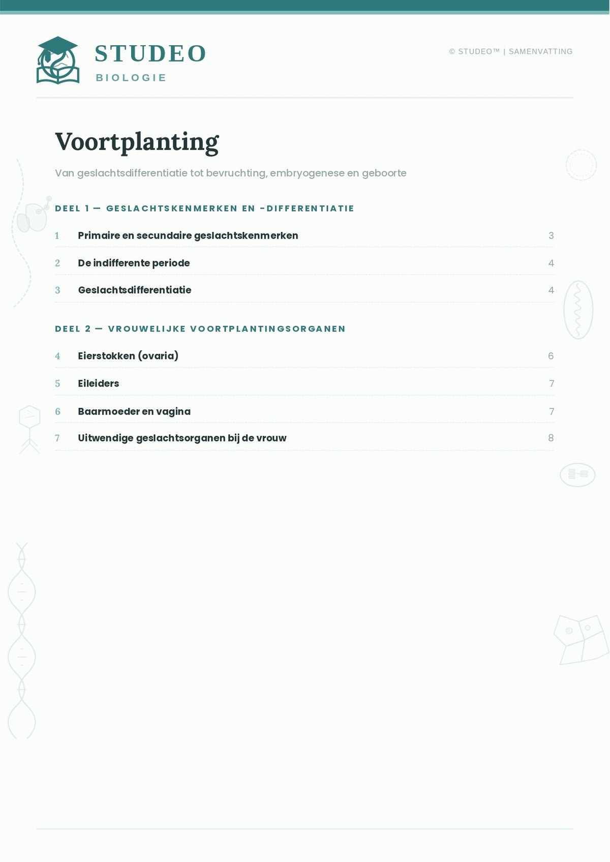 Biologie: Voortplanting