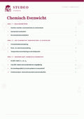 Chemie: Chemisch Evenwicht