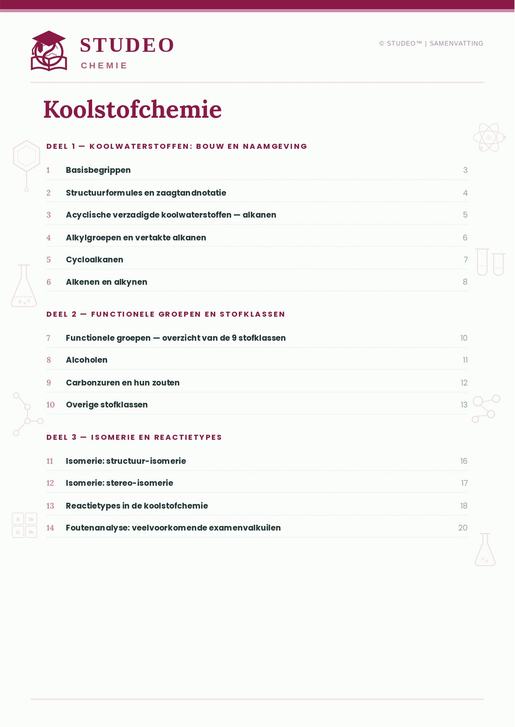 Chemie: Materieaspecten