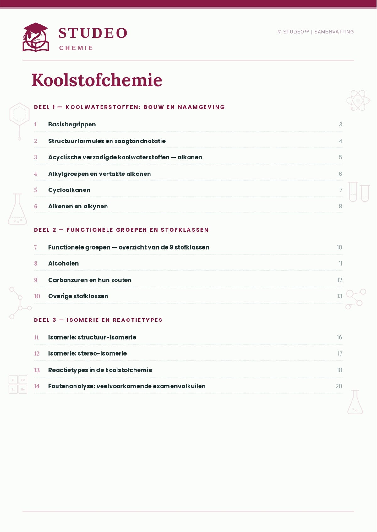 Chemie: Materieaspecten