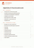 Wiskunde: Afgeleiden & Functieonderzoek