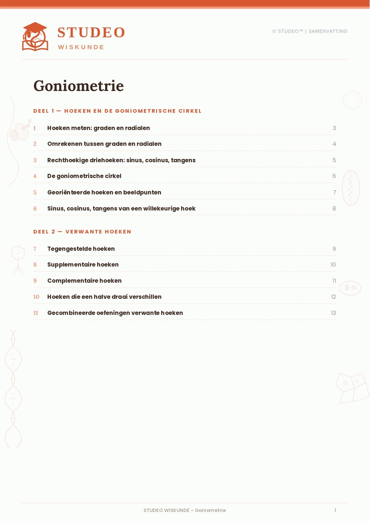 Wiskunde: Goniometrie