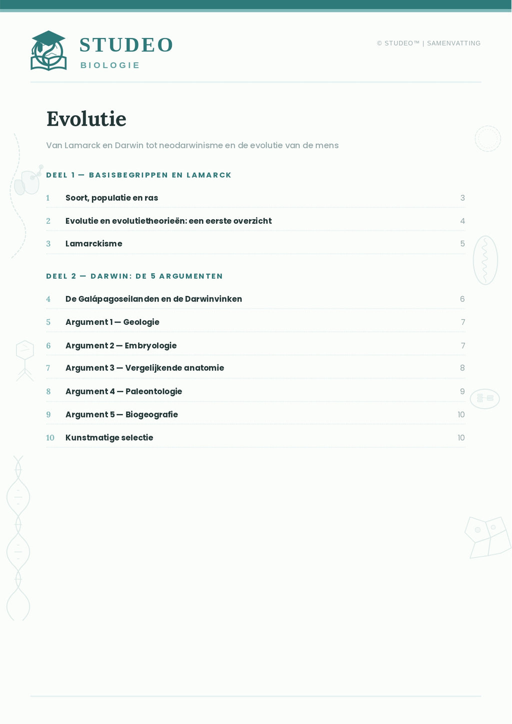 Biologie: Evolutie