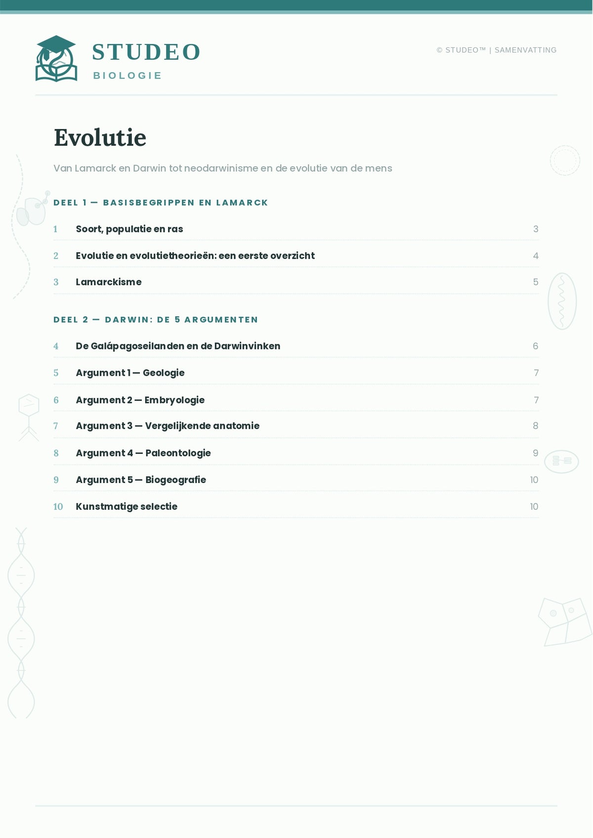 Biologie: Evolutie