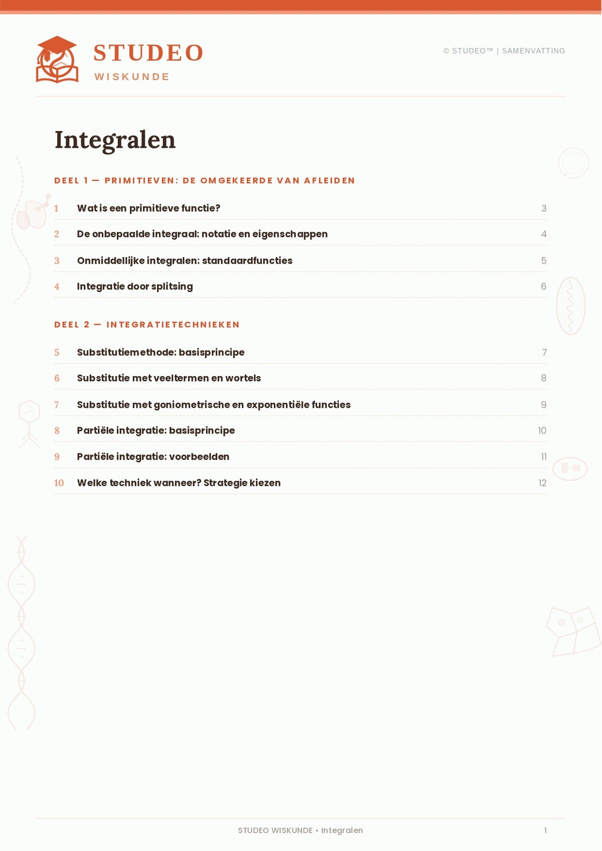 Wiskunde: Integralen