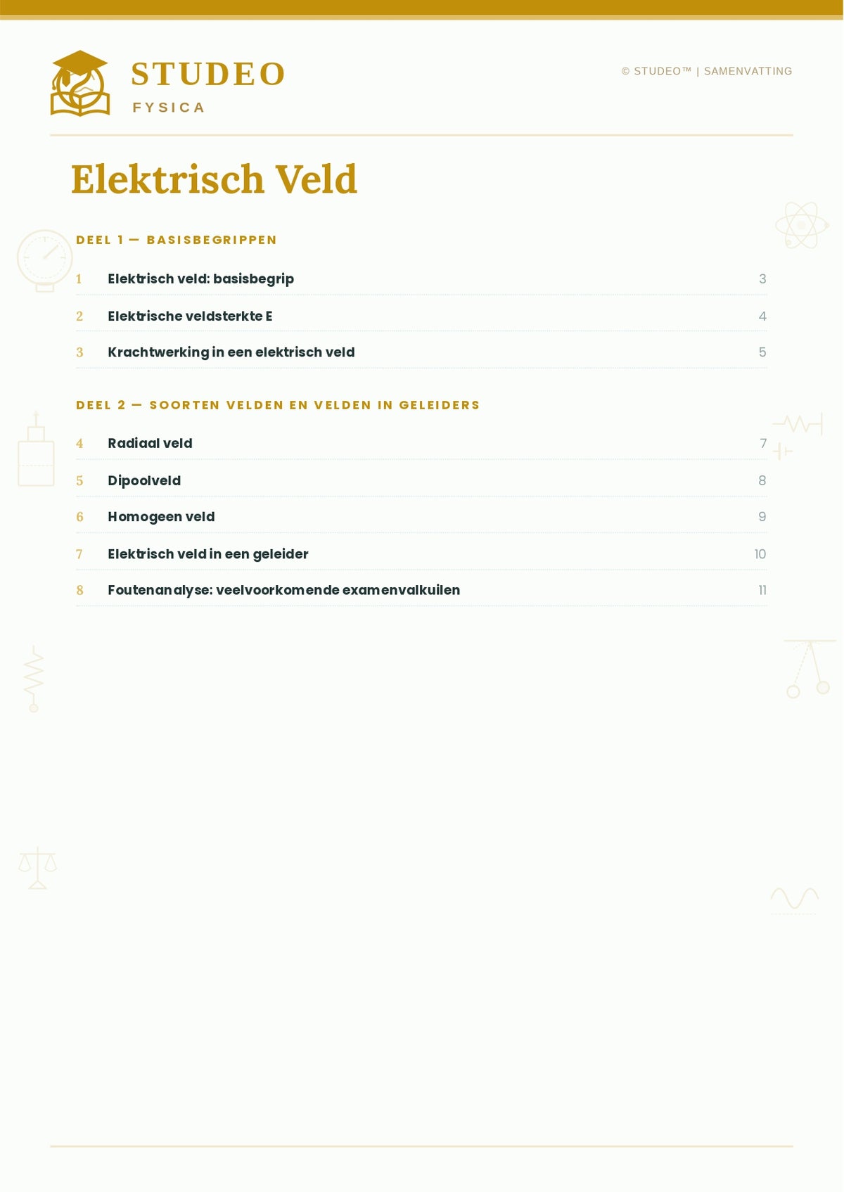 Fysica: Elektrisch Veld