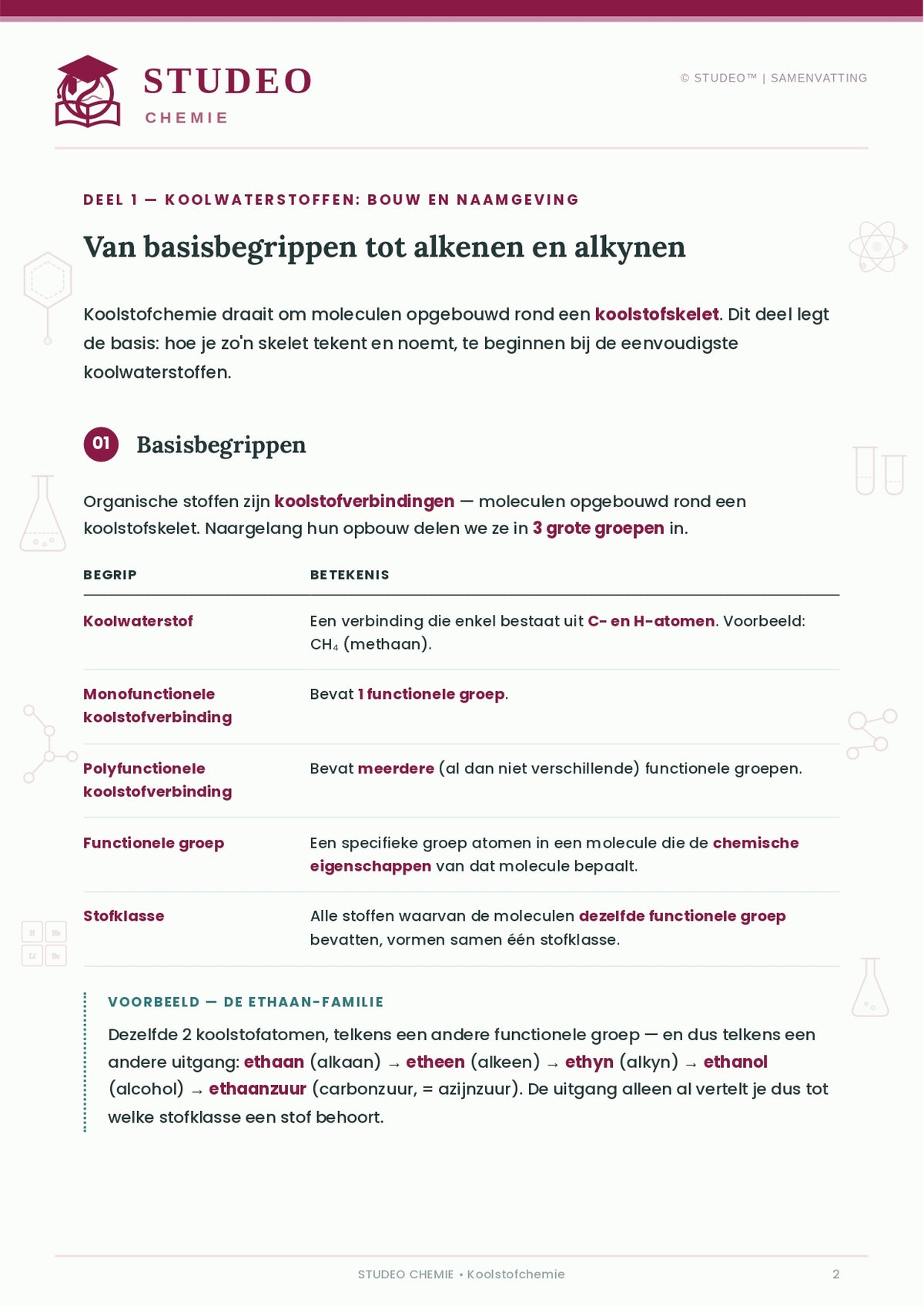 Chemie: Materieaspecten