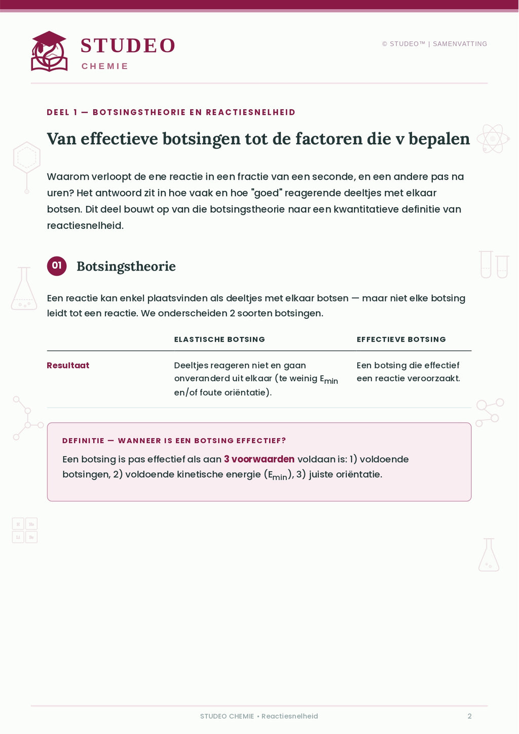 Chemie: Reactiesnelheid
