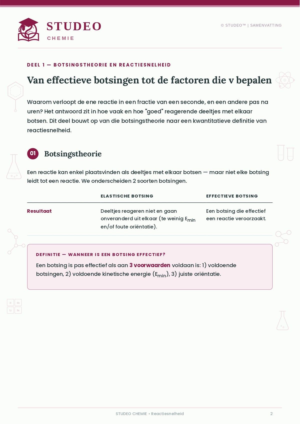 Chemie: Reactiesnelheid
