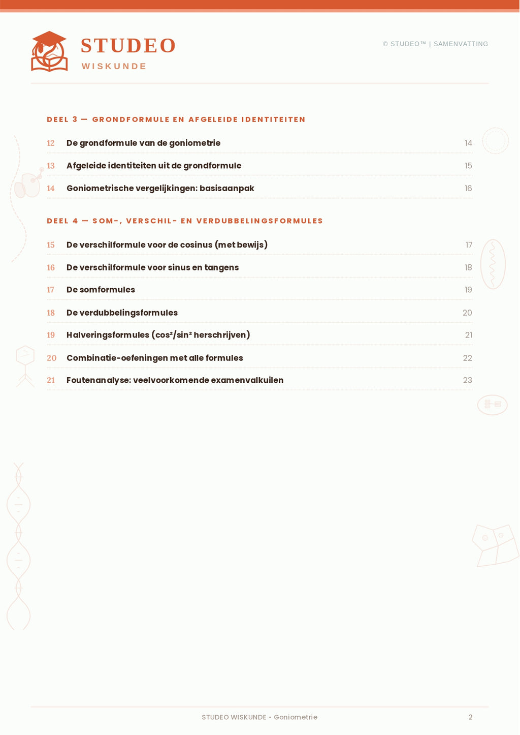 Wiskunde: Goniometrie