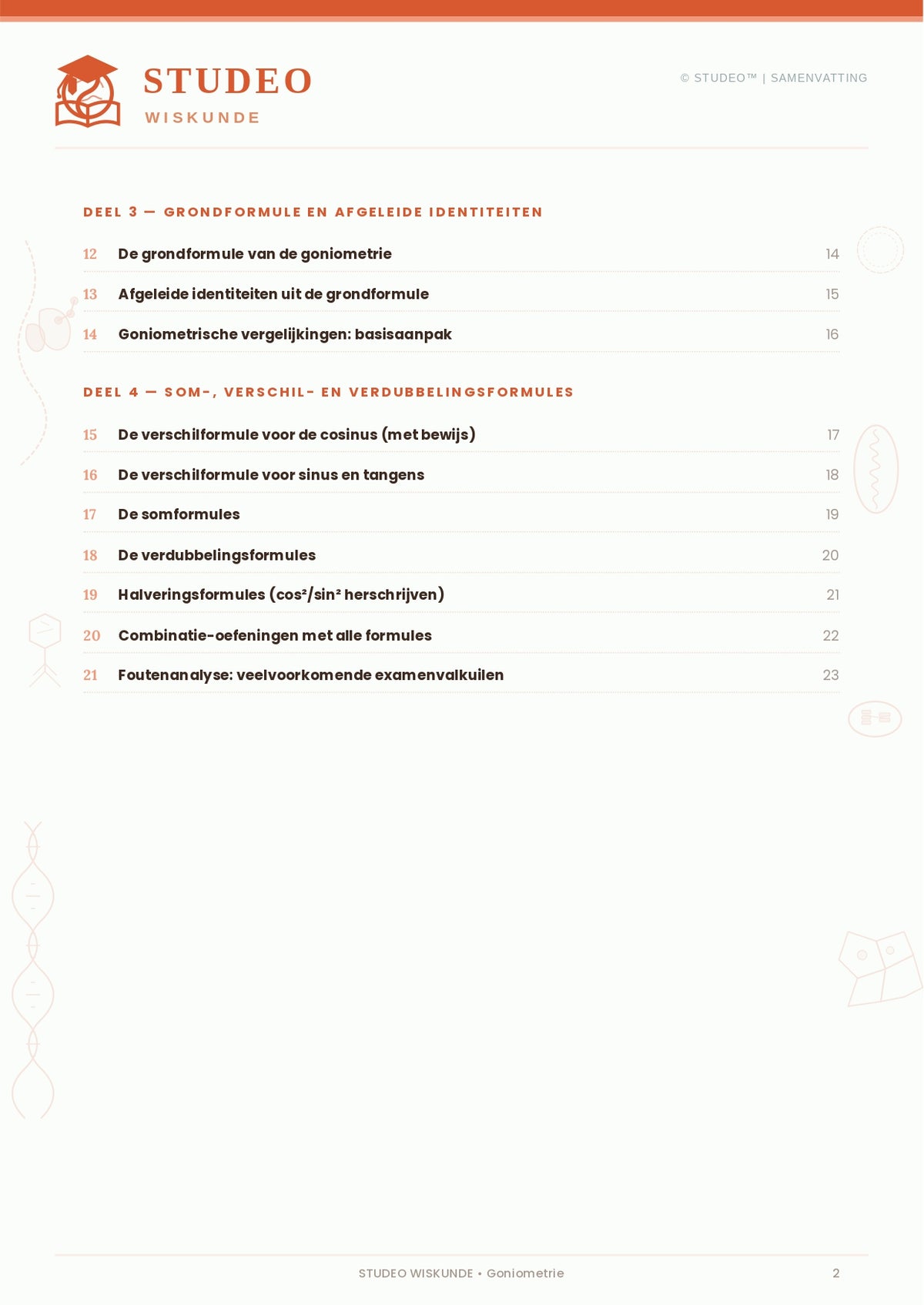 Wiskunde: Goniometrie