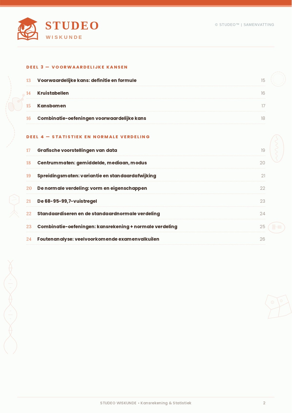 Wiskunde: Kansrekening & Statistiek