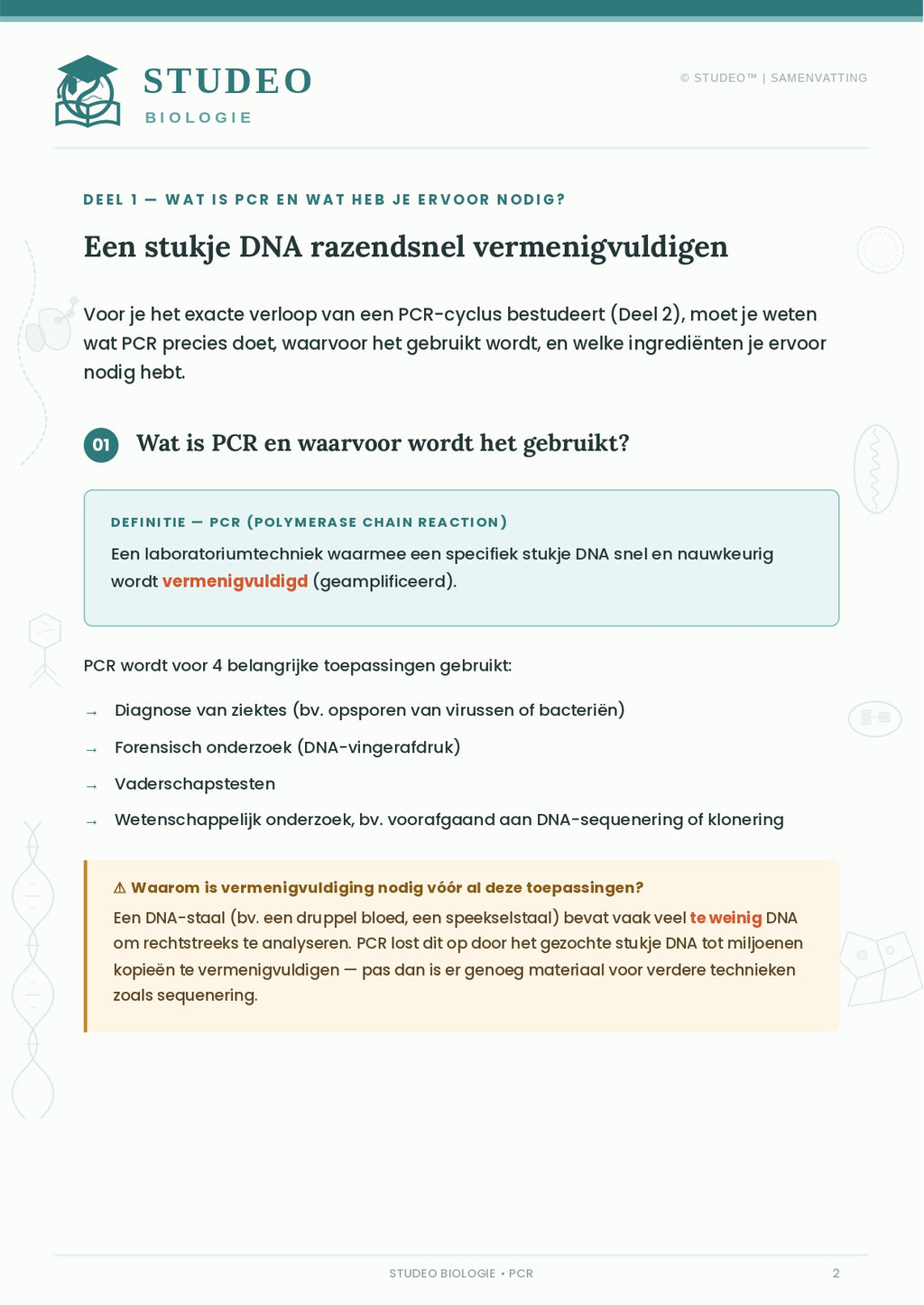 Biologie: PCR