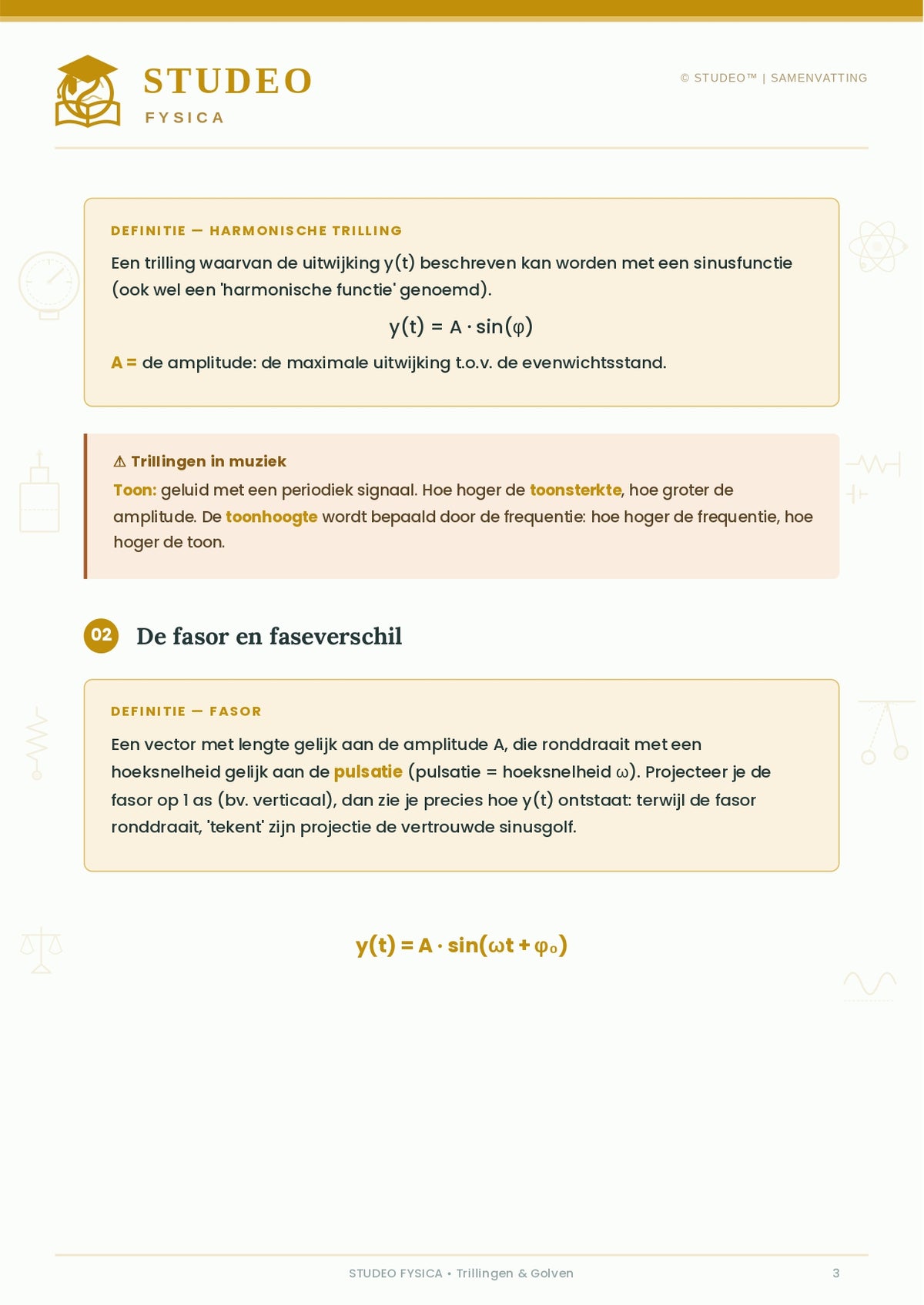 Fysica: Trillingen & Golven