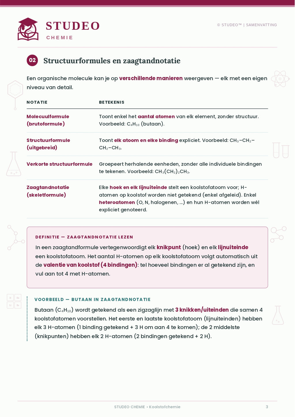 Chemie: Materieaspecten