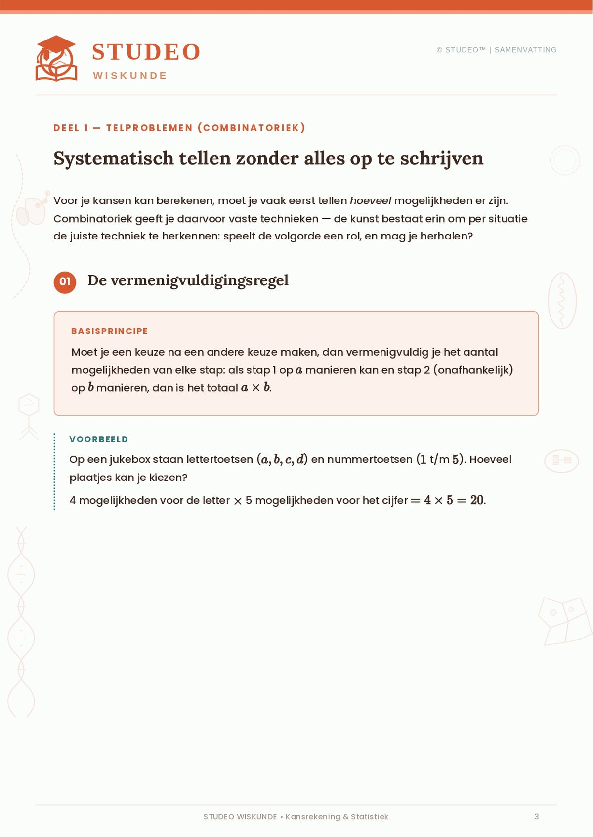 Wiskunde: Kansrekening & Statistiek