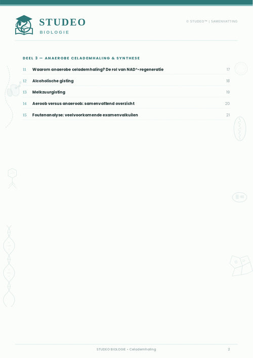 Biologie: Aerobe & Anaerobe Celademhaling